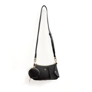Anne Klein Black Crossbody Bag with Pouch